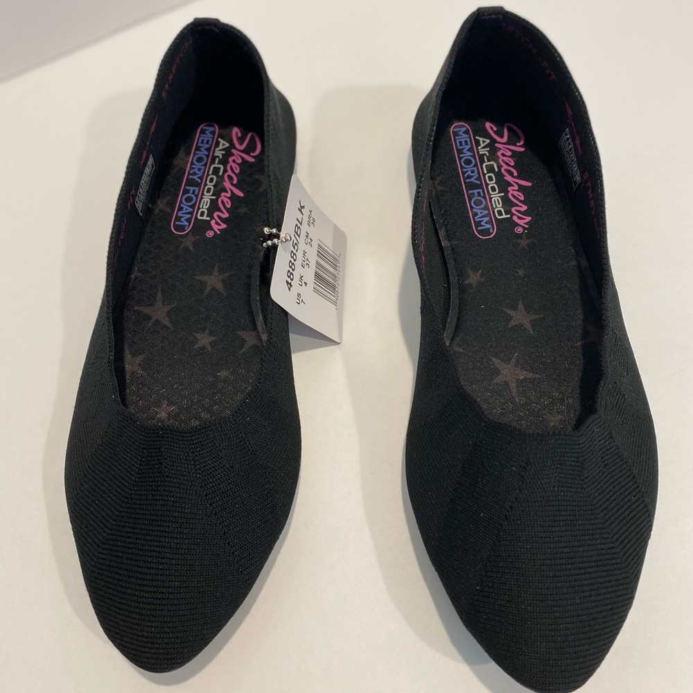 Skechers Shoes w/Air-cooled memory foam, sz 7, Blk